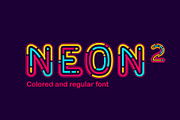 Neon Line 2 font, a Font by kaer_shop (Thumbnail 1 of 5)