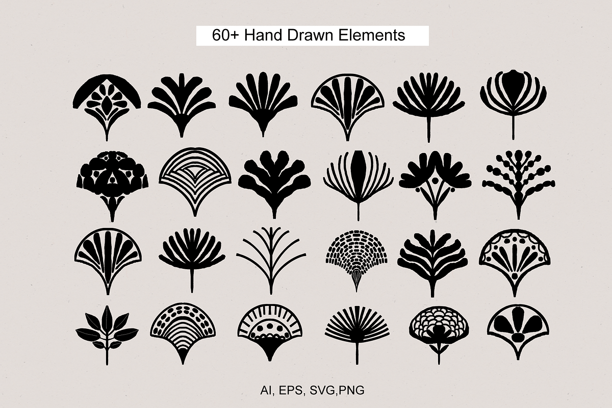 Scallop Motifs and Patterns, a Decorative Illustration by Sweet Fig (Photo 3 of 15)