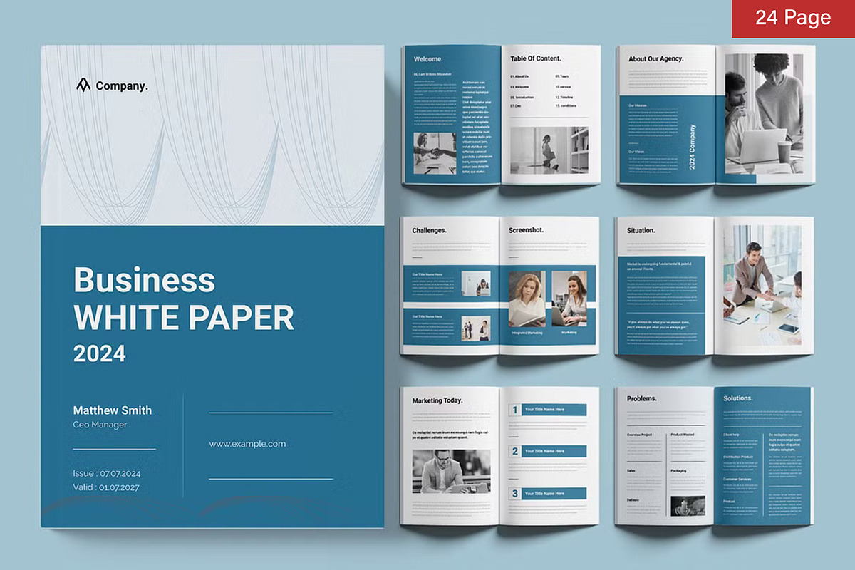 White Paper Bundle, a Brochure Template by ContestDesign (Photo 19 of 30)