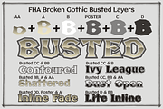 FHA Broken Gothic Family, a Font by Fontry West (Thumbnail 2 of 5)
