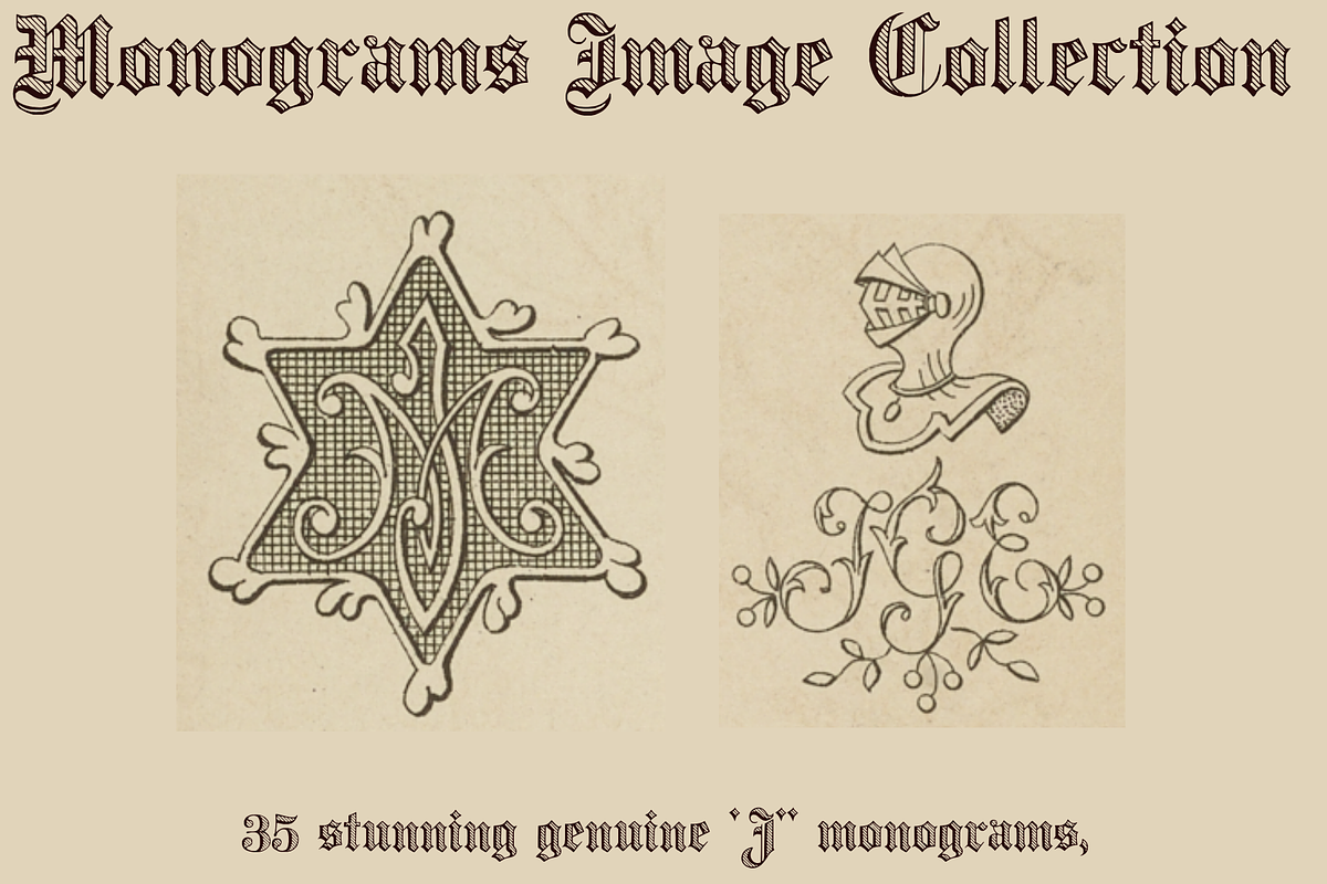 Monograms Collection Letter J, an Object Graphic by Intellecta Design (Photo 3 of 7)