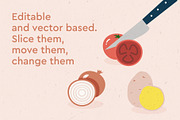 Vegetables icon set, an Icon by Marinastu (Thumbnail 3 of 4)