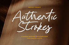 Authentic Strokes Font