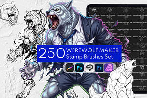 Werewolf Maker Procreate Stamps