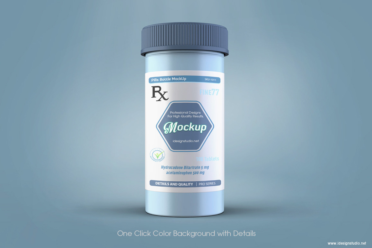 Pill Bottle Mockup, a Cups & Container Mockup by idesignstudio (Photo 5 of 6)