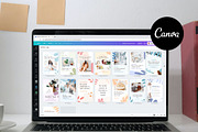 Wellness Pinterest Canva Templates, a Social Media Template by Cultive Creative (Thumbnail 2 of 12)