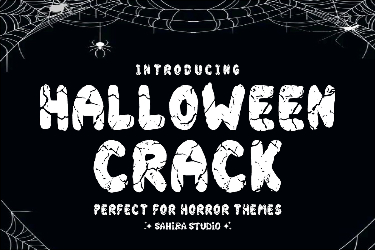 Halloween Crack - Spooky Horror Font, a Sans Serif Font by Sahira Studio (Photo 1 of 4)