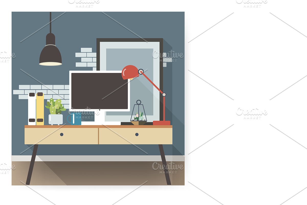 Modern interior set, a Decorative Illustration by Good Studio (Photo 3 of 5)