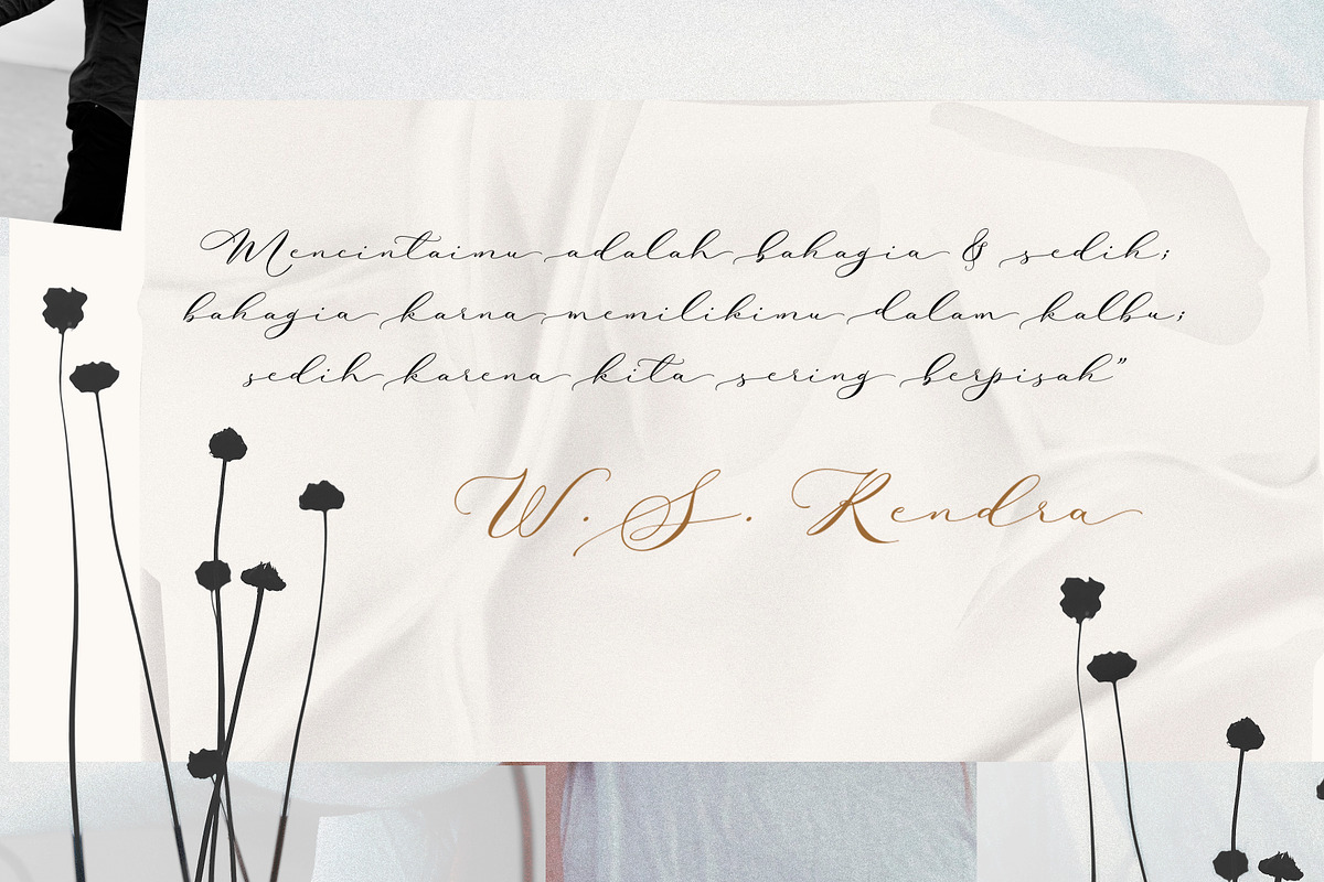 Rabiya Two Romantic Fonts - 50% Off, a Script Font by JROH Creative (Photo 10 of 17)