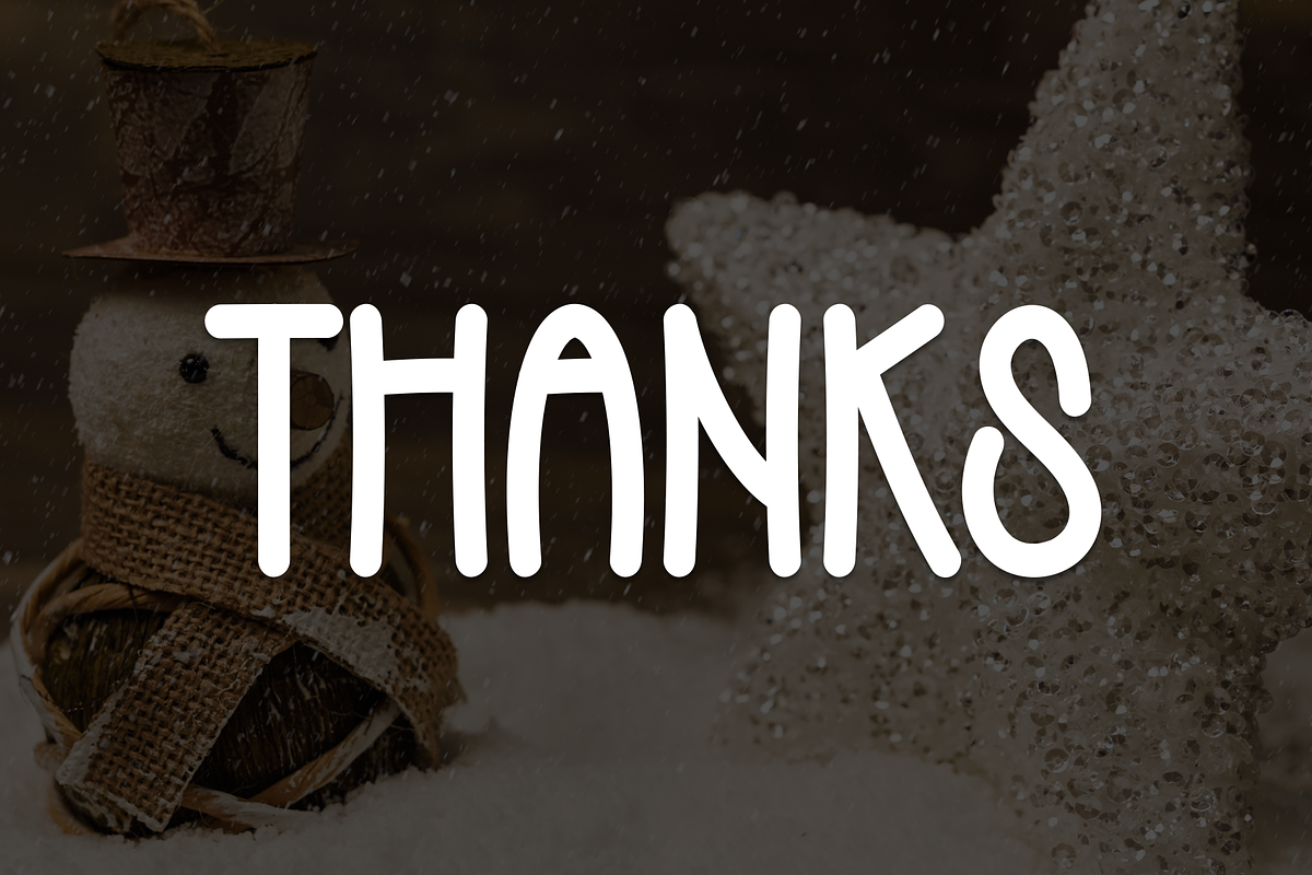 Stella Snowman | Script Font, a Script Font by Scratchones (Photo 9 of 9)