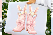 Cowboy Boots Easter Coquette png, an Illustration by Craft Nest (Thumbnail 1 of 6)