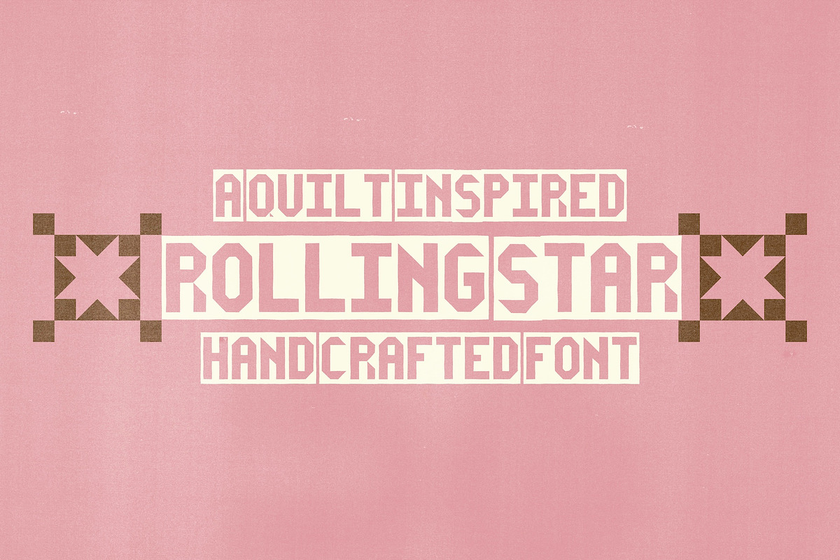 Rolling Star Hand Crafted Font, a Sans Serif Font by Madeline ODonoghue Design (Photo 6 of 6)