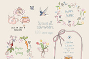 Spring Summer Easter Illustrations, an Object Graphic by whiteheartdesign (Thumbnail 4 of 14)