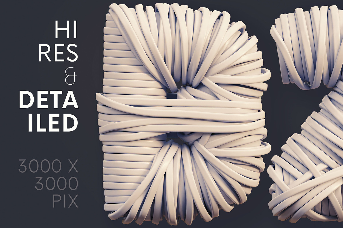 Cable - 3D Lettering, a Graphic by MIIM (Photo 3 of 8)