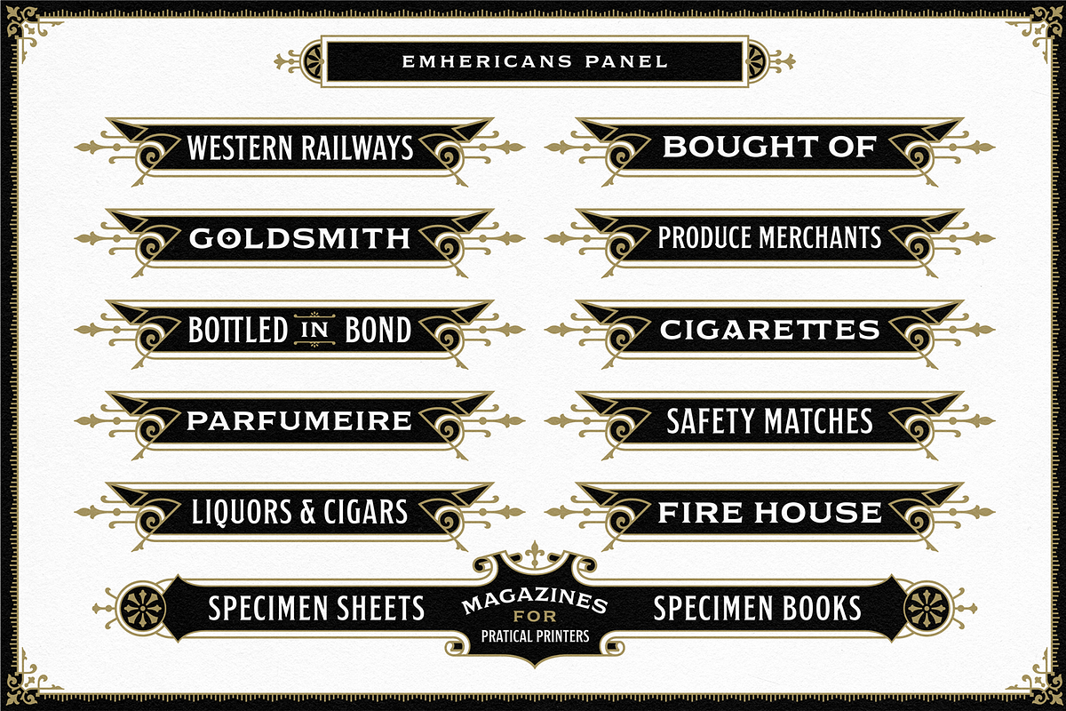 NS Emhericans + Extras, a Serif Font by Novisouldado (Photo 12 of 14)