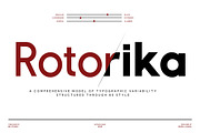 Rotorika, a Sans Serif Font by Nurul_kamal (Thumbnail 1 of 10)