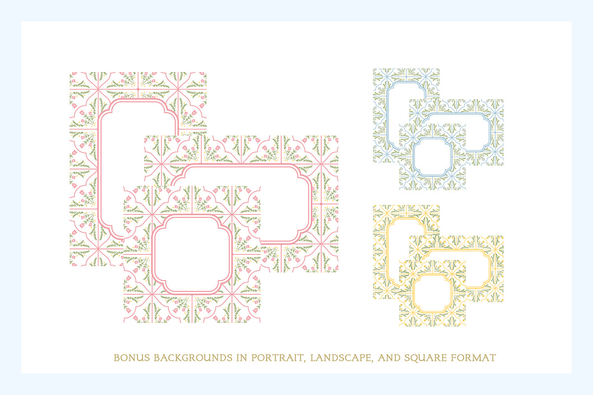 Cottagecore Tiles Pattern Set, a Pattern Graphic by Euonia Meraki (Photo 4 of 10)