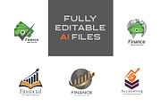 Modern Finans Logo Collection, a Branding & Logo Template by YUDesignStore (Thumbnail 2 of 13)