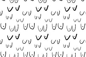 Boobs - PNG/PSD Repeating Pattern