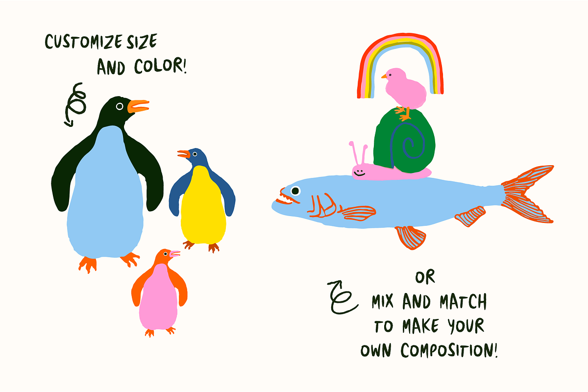 Magical Mystery Animal Illustrations, a Graphic by Studio Funshop by Kelli (Photo 4 of 6)