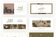 Holiday Vintage Social Media Pack, a Social Media Template by CaDesign (Thumbnail 7 of 7)