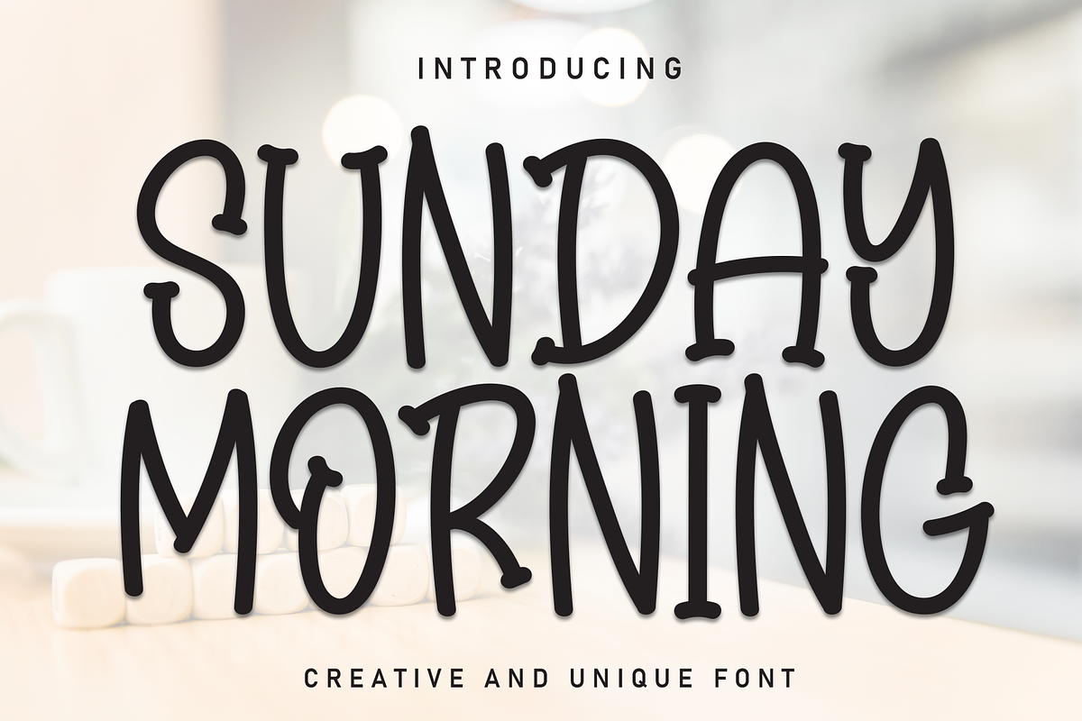 Sunday Morning | Script Font, a Script Font by Scratchones (Photo 1 of 8)