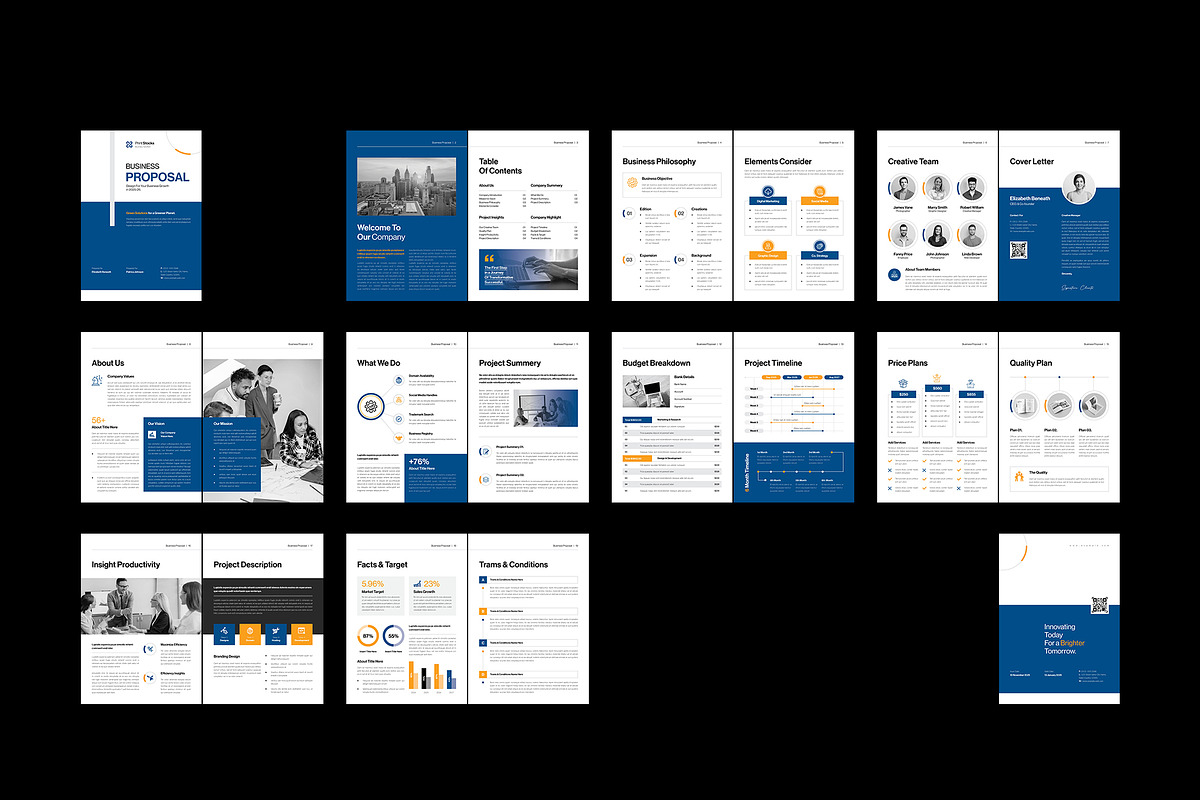 Project Proposal Template, a Brochure Template by Spark_Creative (Photo 16 of 16)