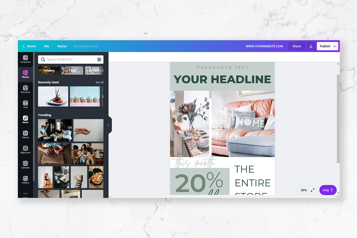 Canva & Mailchimp Newsletter | Green, an Email Template by Thirty One Palms Studio (Photo 7 of 9)