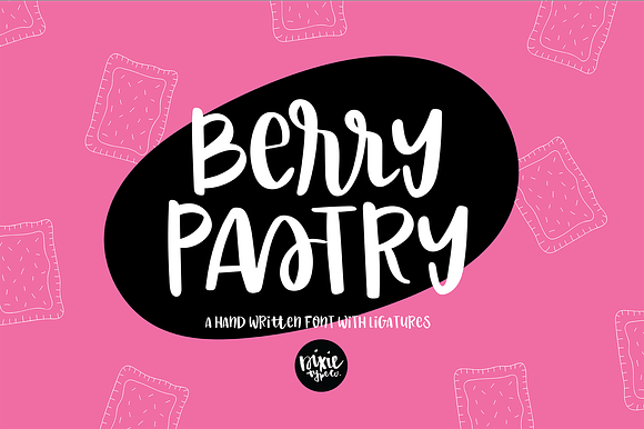 BERRY PASTRY Handwritten Script Font preview 8