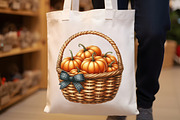Autumn Pumpkin Basket Clipart, an Illustration by Rose Art (Thumbnail 7 of 7)