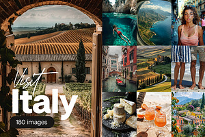 180 images of Italy, a Holiday Photo by Handmadefont