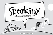 Speakinx - A Handwritten Typeface, a Handwritten Font by nIznaztype (Thumbnail 1 of 6)