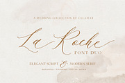 La Roche Font Duo, a Script Font by Calamar Studio (Thumbnail 1 of 19)