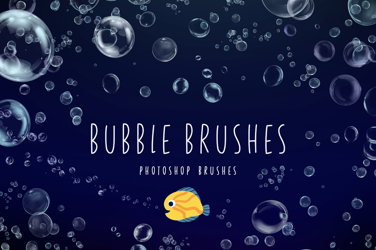 Bubble Photoshop Brushes, a Brush Add-On by Andrew Skoch Design (Photo 1 of 2)