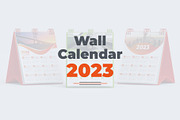 Wall Calendar 2023, a Templates & Theme by pixelcreatx (Thumbnail 1 of 4)