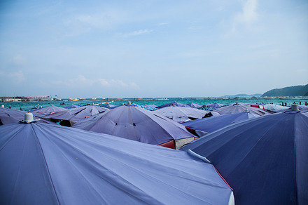 Umbrella at the beach., a Nature Photo by a454