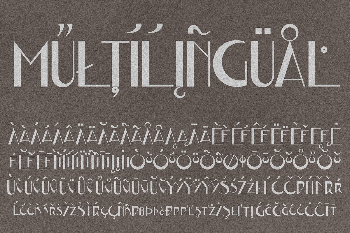 JVNE-CoalWorks - Art Deco Typeface preview 3