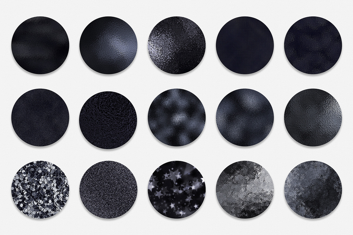 Black Foil & Glitter Textures, a Texture Graphic by CatJello Graphics (Photo 9 of 14)