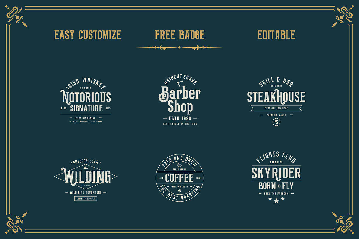 Aviation - Vintage Typeface, a Sans Serif Font by uyo66 (Photo 13 of 14)