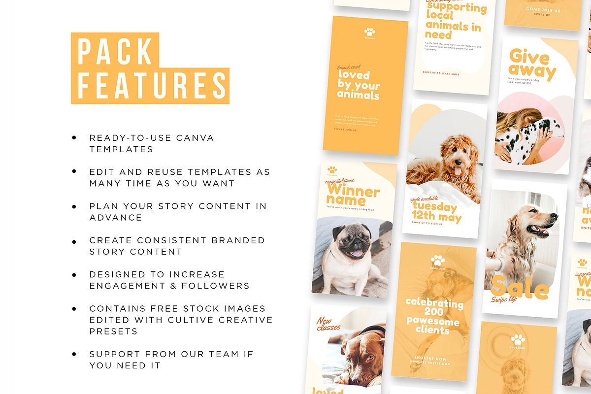 Pets Instagram Story Posts, a Social Media Template by Cultive Creative (Photo 9 of 10)
