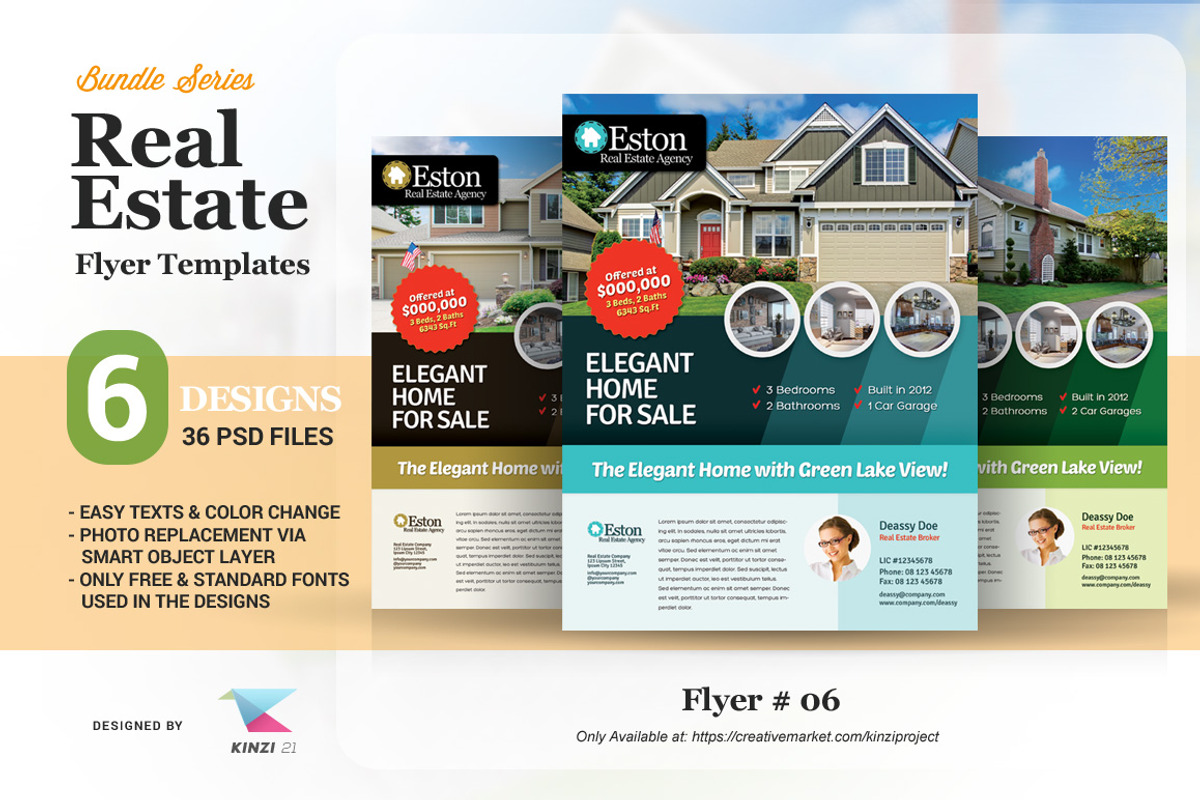 Real Estate Template Bundle-75% OFF, a Flyer Template by kinzi21 (Photo 7 of 7)