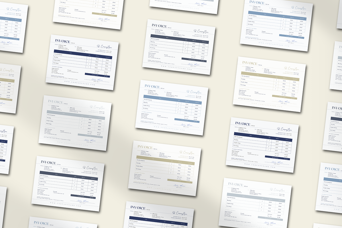 INVOICE CANVA TEMPLATE, a Print Template by The Little Lily Studio (Photo 4 of 5)