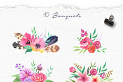 Bohemian Flowers & Feathers, a Work Illustration by SOVA (Thumbnail 4 of 8)