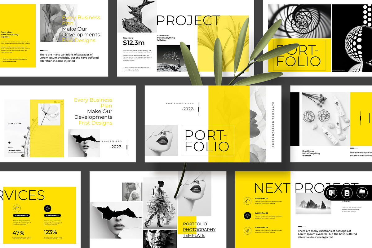 Portfolio Presentation Template, a Presentation Template by Creative-Work (Photo 1 of 9)