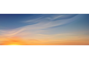 Beautiful sky gradient with soft, an Illustration by art PVP - market