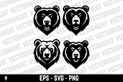 Angry or roaring face of a bear, an Animal Illustration by Vectorhight (Thumbnail 2 of 3)
