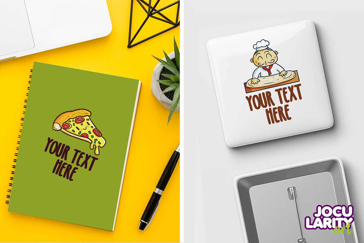 Funny Pizza Cartoon Illustration, a Food Illustration by Jocularity Art (Photo 3 of 3)