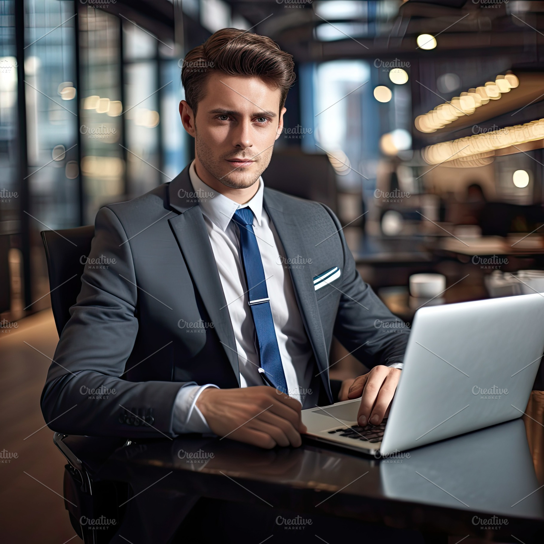Professional corporate business man, a Photo by SaroStock