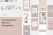 Wildflower Patterns + Templates Set, a Pattern Graphic by Youandigraphics (Thumbnail 6 of 14)