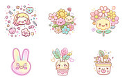 Pastel Kawaii Clipart, an Illustration by SinaCreation (Thumbnail 3 of 10)